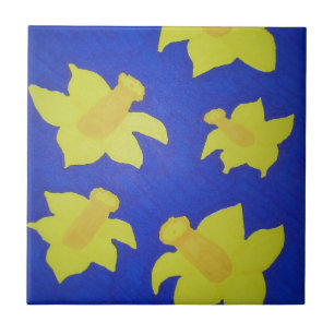 Carreau Daffodiques Pop Art Blue