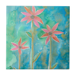 Carreau Dainty Daisies III