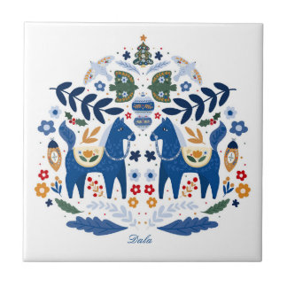 Carreau Dala Horse - Home Sweet Home