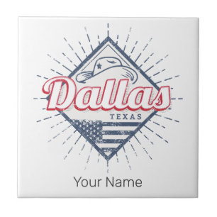 Carreau Dallas Texas City États-Unis Vintage USA