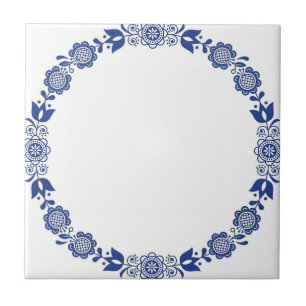 Carreau dalles de delft reproductions fleurs modernes