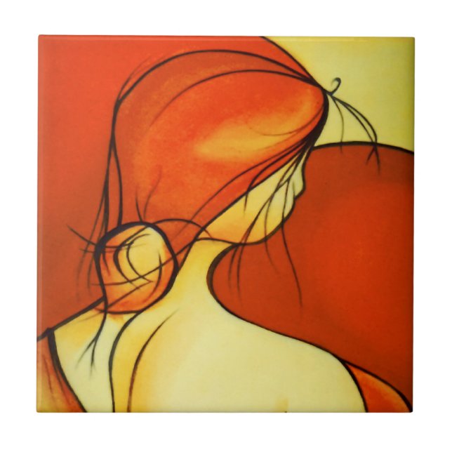 Carreau Dame De Goût En Orange (Devant)