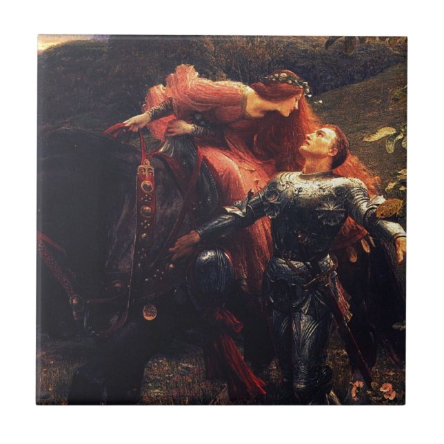 Carreau Dame Sans Merci [monsieur Frank Dicksee] de belle (Devant)