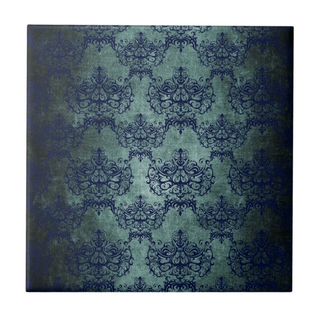 Carreau Dans le bleu profond (Devant)