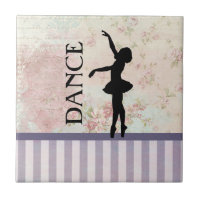 Danse - Ballerina Silhouette Arrière - plan Vintag