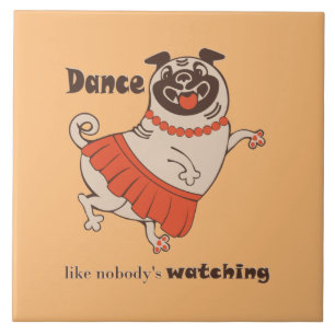 Carreau Danse comme personne ne regarde Carlin Girl