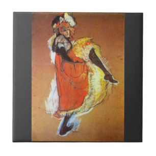 Carreau Danse de Jane Avril par Toulouse-Lautrec