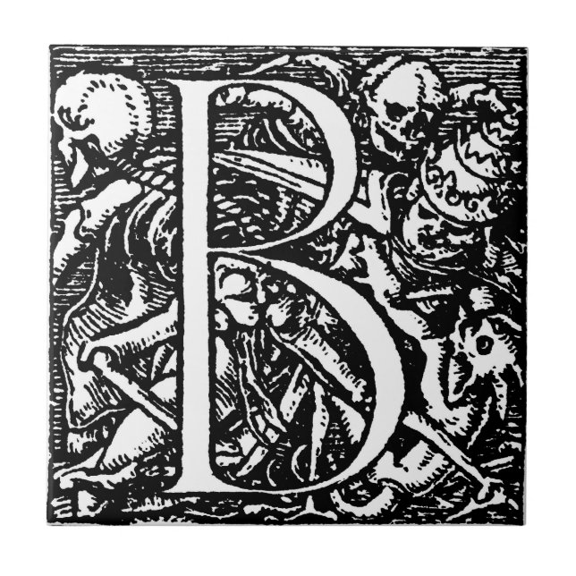 Carreau Danse de tuile de la lettre B d'alphabet de la (Devant)