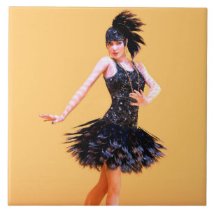 Carreau Danse Flapper Vintage