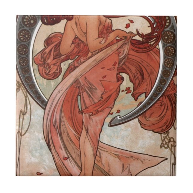 Carreau Danse par Alphonse Mucha (Devant)
