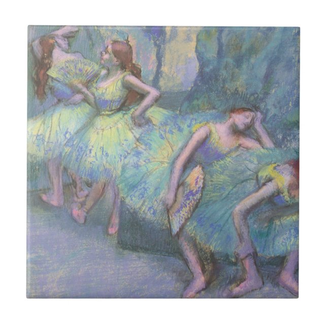 Carreau Danseurs de ballet dans les ailes par Edgar Degas (Devant)