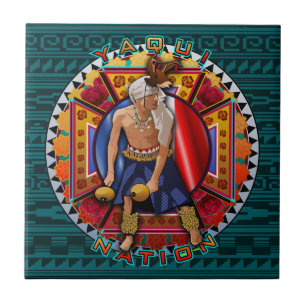 Carreau Danseuse originale de la nation Yaqui