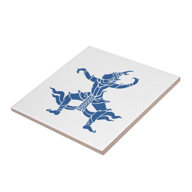 Carreau Danseuse thaïlandaise ⚠ Panneau de Thaïlande (Côté)