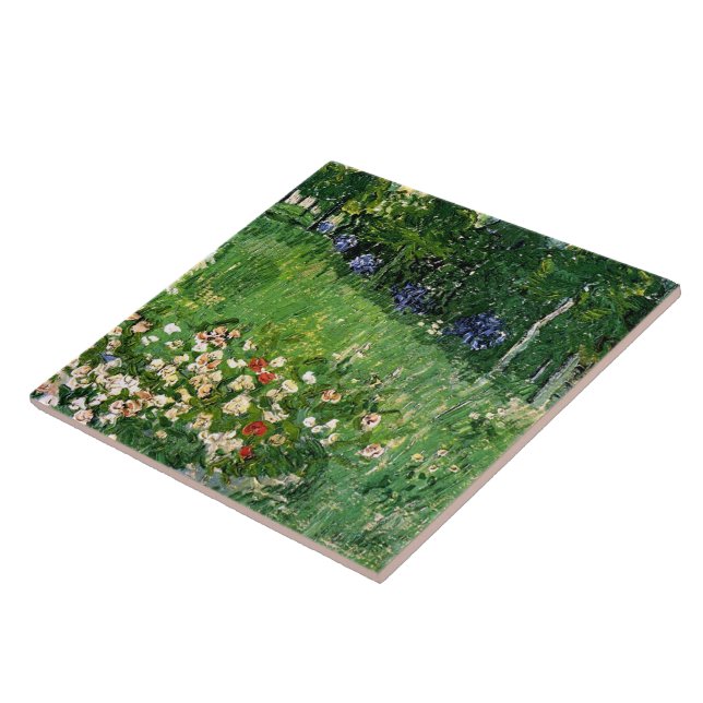Carreau Daubigny's Garden Van Gogh Art (Côté)