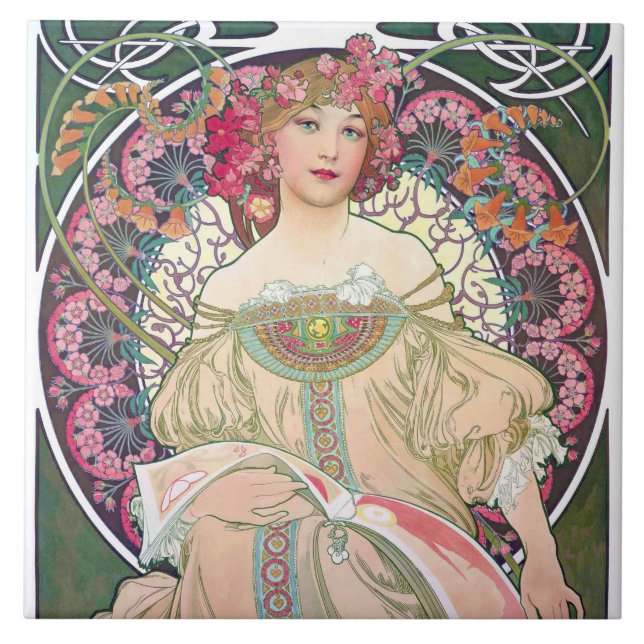 Carreau Daydream (printemps), Mucha (Devant)