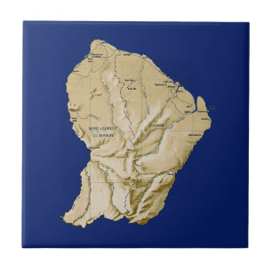 Carreau de carte de Guyane