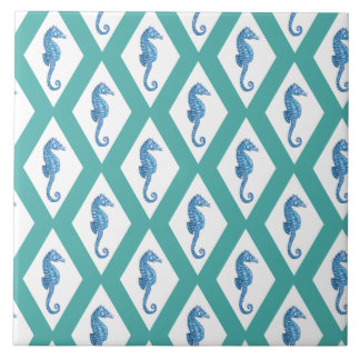 Carreau de céramique à motifs de losanges de