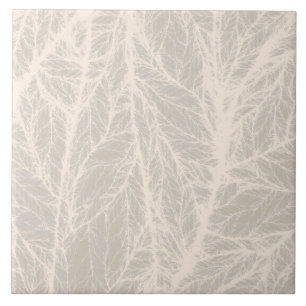 Carreau de céramique à texture de feuille beige