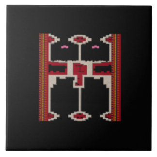 Carreau de céramique avec motif de Bornéo