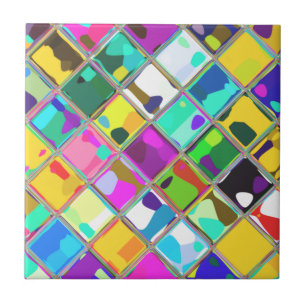 Carreau de céramique coloré unique