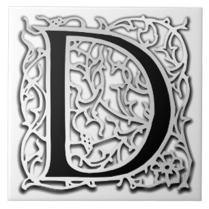 Carreau de céramique de "Besque d'argent" de