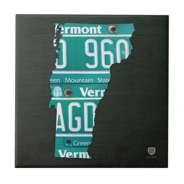 Carreau de céramique de carte de plaque (Devant)