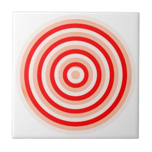 Carreau de céramique de cercles concentriques
