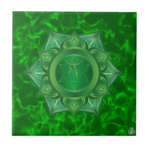 Carreau de céramique de Chakra de coeur