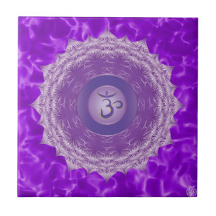 Carreau de céramique de Chakra de couronne