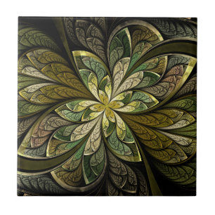 Carreau de céramique de Chanteuse Vert de La