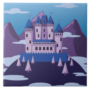 carreau de céramique de château de fantaisie