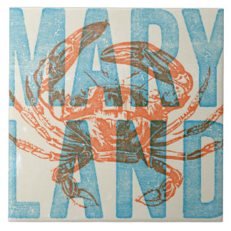 Carreau de céramique de crabe du Maryland