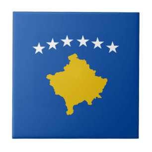 Carreau de céramique de drapeau de Kosovo