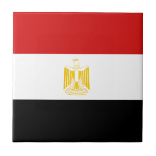 Carreau de céramique de drapeau de l'Egypte