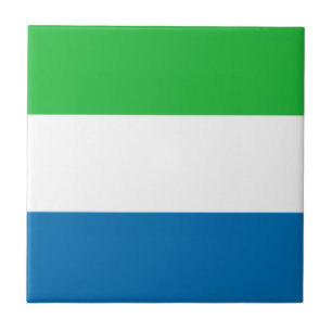 Carreau de céramique de drapeau de Sierra Leone