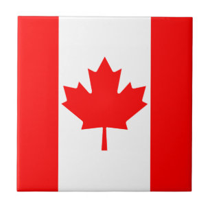 Carreau de céramique de drapeau du Canada