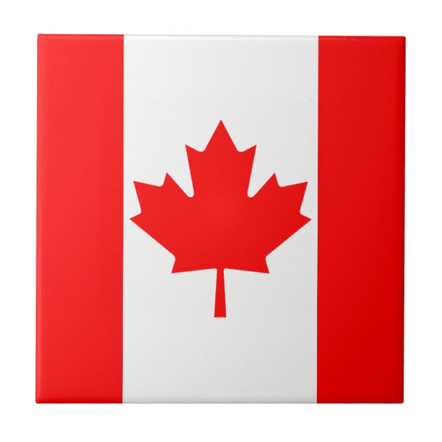 Carreau de céramique de drapeau du Canada (Devant)