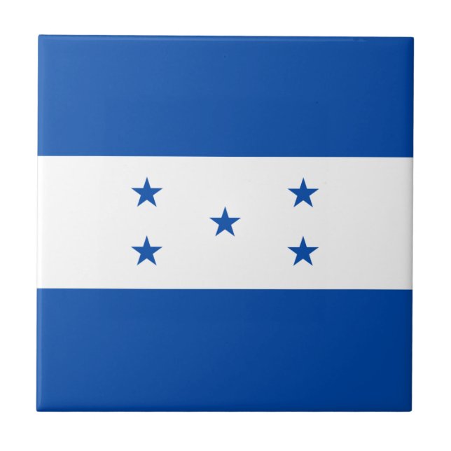 Carreau de céramique de drapeau du Honduras (Devant)