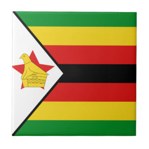 Carreau de céramique de drapeau du Zimbabwe