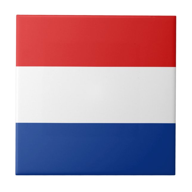 Carreau de céramique de drapeau néerlandais (Devant)