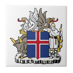 Carreau de céramique de l'Islande