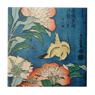 Carreau de céramique de PIVOINES ASIATIQUES