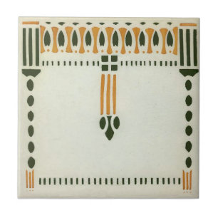 Carreau de céramique de reproduction de l'art déco