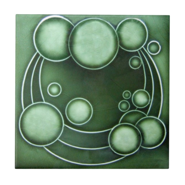 Carreau de céramique de reproduction de l'art déco (Devant)