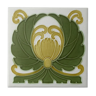 Carreau de céramique de reproduction de l'art déco