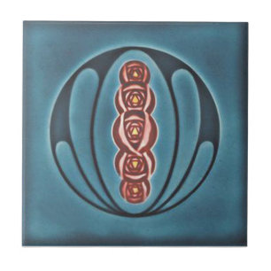 Carreau de céramique de reproduction de l'art déco