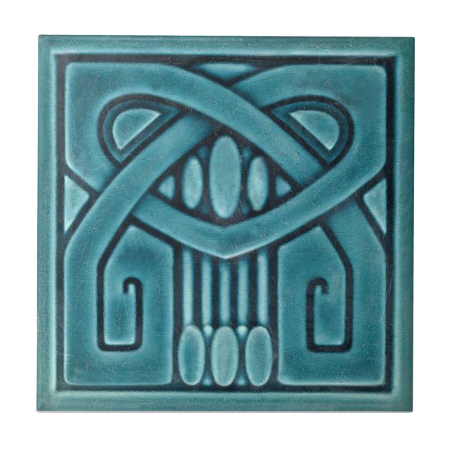 Carreau de céramique de reproduction de l'art déco (Devant)