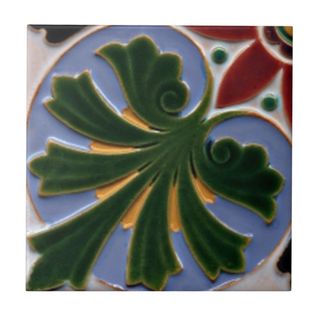 Carreau de céramique de reproduction de l'art déco (Devant)