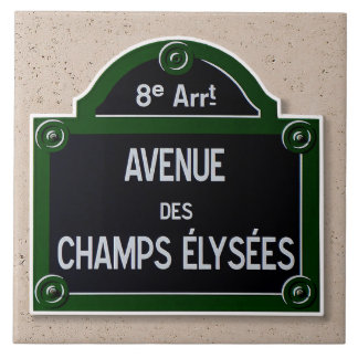 Carreau de céramique de signe d'Elysee de