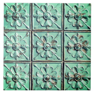 Carreau de céramique de style rustique vintage